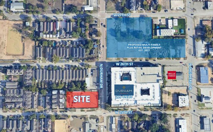 Pictures of Land property located at 815 W 25th St, Houston, TX 77008 for lease - image #1