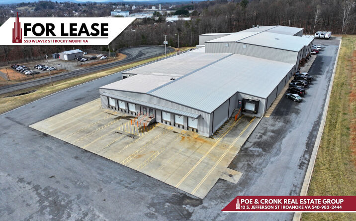 Pictures of Industrial property located at 520 Weaver St, Rocky Mount, VA 24151 for lease - image #1