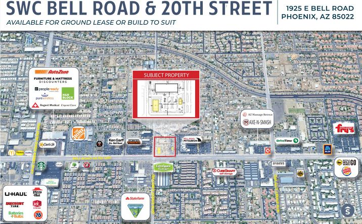 Pictures of Land property located at 1925 E Bell Rd, Phoenix, AZ 85022 for lease - image #1