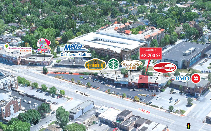 Pictures of Retail property located at 5129-5145 W 95th St, Oak Lawn, IL 60453 for lease - image #1