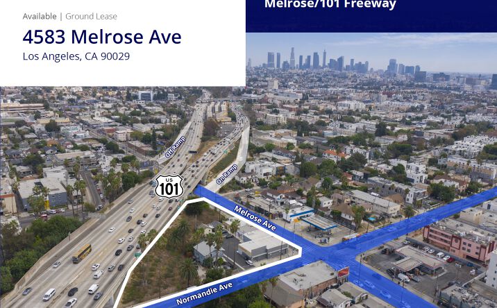 Pictures of Land property located at 4583 Melrose Ave, Los Angeles, CA 90029 for lease - image #1