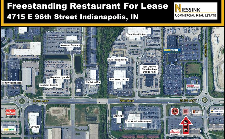 Pictures of Restaurant property located at 4715 E 96th St, Indianapolis, IN 46240 for lease - image #1