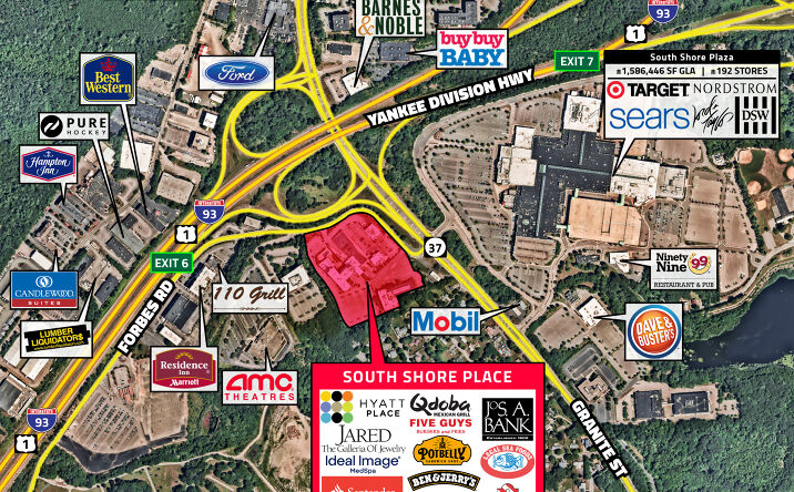 Pictures of Retail property located at 60 Forbes Rd, Braintree, MA 02184 for lease - image #1