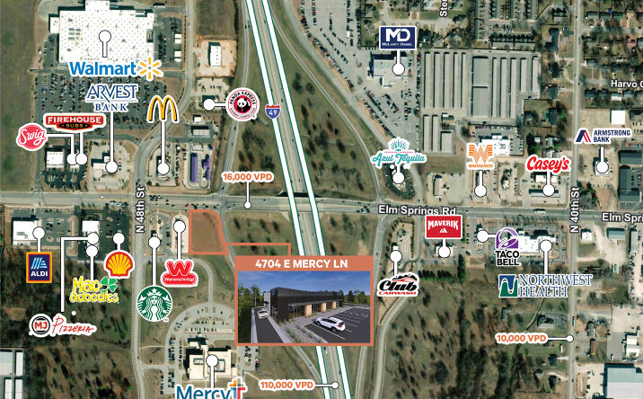 Pictures of Retail property located at 4704 Mercy Ln, Springdale, AR 72762 for lease - image #1
