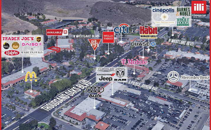 Pictures of Retail property located at 3835e E Thousand Oaks Blvd, Westlake Village, CA 91362 for lease - image #1