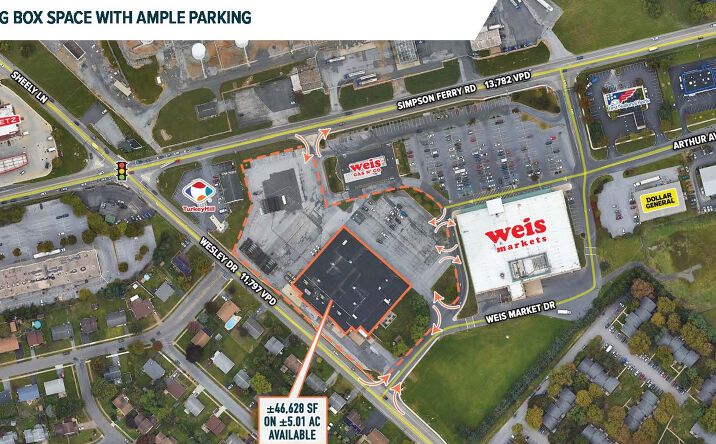 Pictures of Retail property located at 101 Wesley Drive, Mechanicsburg, PA 17055 for lease - image #1