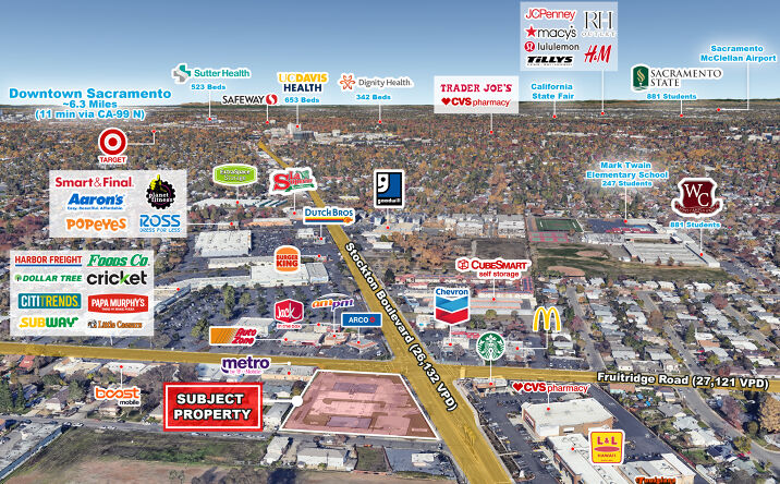 Pictures of Retail property located at 5610 Stockton Blvd, Sacramento, CA 95824 for lease - image #1