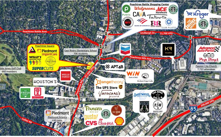Pictures of Retail property located at 2274 Peachtree Rd, Atlanta, GA 30309 for lease - image #1