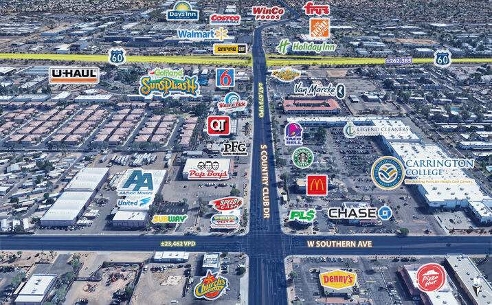 Pictures of Retail property located at Club Dr & Southern Ave, Mesa, AZ 85210 for lease - image #1