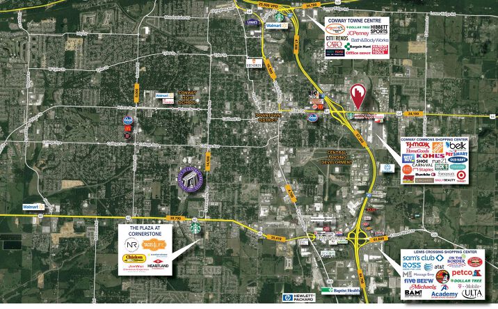 Pictures of Land property located at 916 E. Oak St., Conway, AR 72032 for lease - image #1