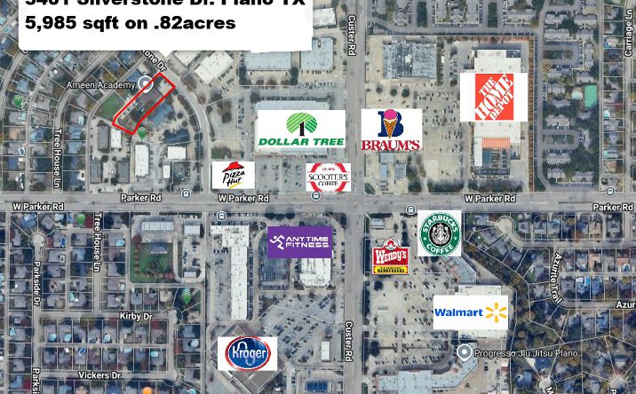 Pictures of Retail property located at 3401 Silverstone Dr, Plano, TX 75023 for lease - image #1