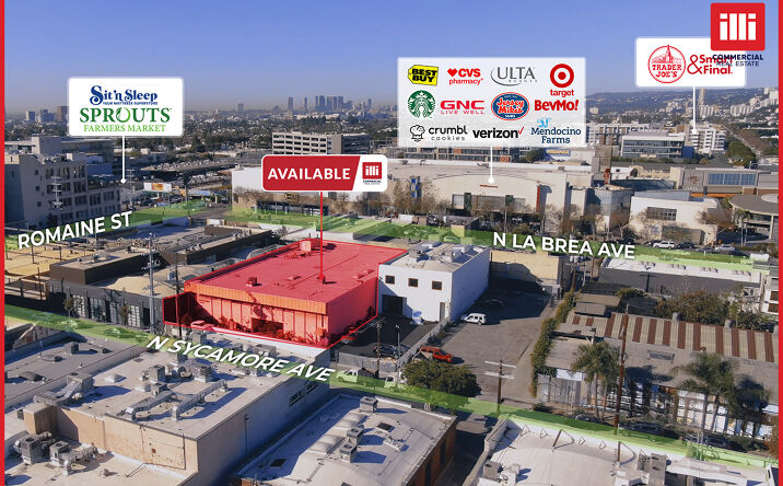 Pictures of Office, Retail property located at 1033 N Sycamore Ave, Los Angeles, CA 90038 for lease - image #1