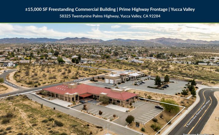 Pictures of Office, Retail, Special Purpose property located at 58325 29 Palms Hwy, Yucca Valley, CA 92284 for lease - image #1