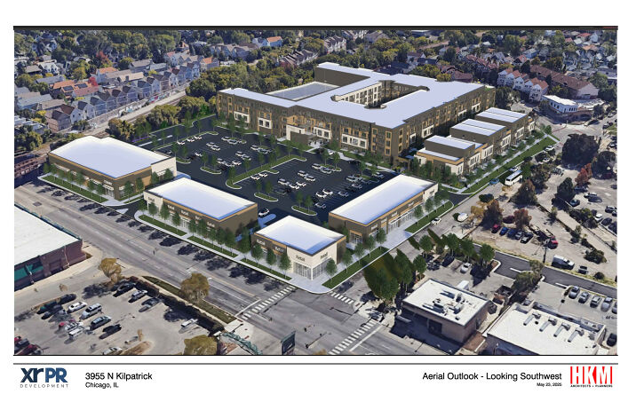 Pictures of Retail, Office property located at SEC Irving Park Road & Kilpatrick Avenue, Chicago, IL 60641 for lease - image #1