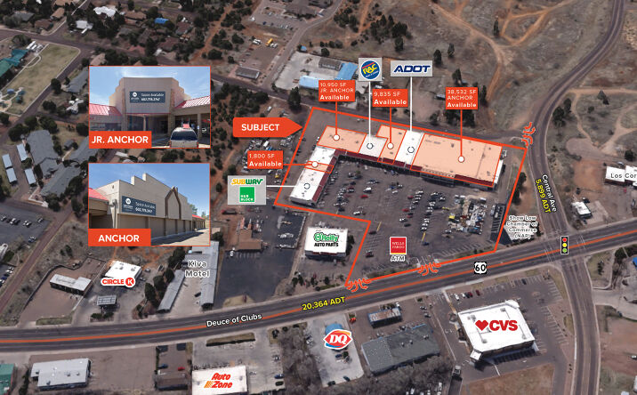 Pictures of Retail property located at 161 E Deuce of Clubs, Show Low, AZ 85901 for lease - image #1
