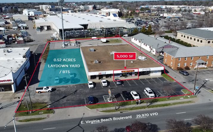Pictures of Retail, Industrial, Land property located at 5650 E Virginia Beach Blvd, Norfolk, VA 23502 for lease - image #1