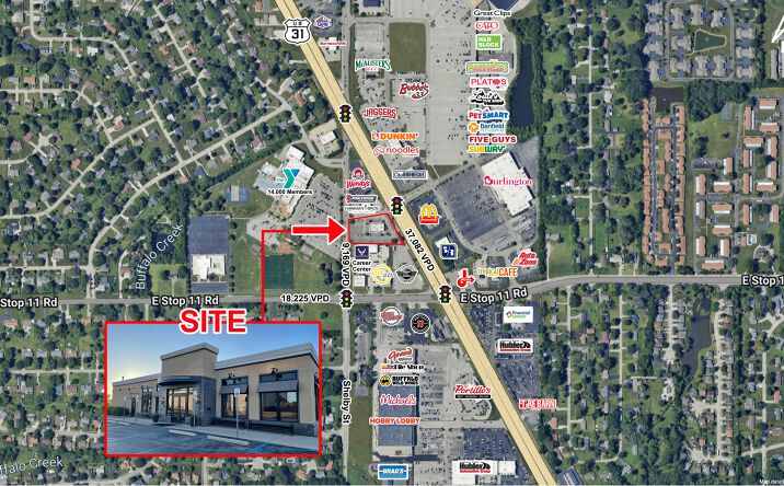 Pictures of Restaurant, Retail property located at 7940 US 31 S, Indianapolis, IN 46227 for lease - image #1