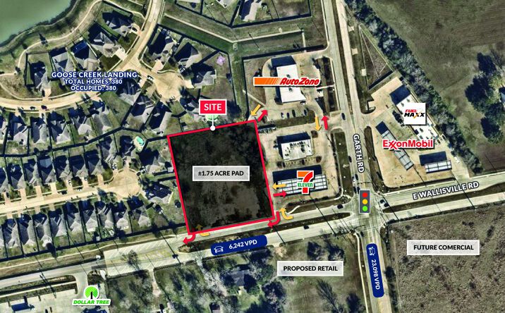 Pictures of Land property located at NWC Wallisville Rd & Garth Rd, Baytown, Texas, Baytown, TX 77521 for lease - image #1