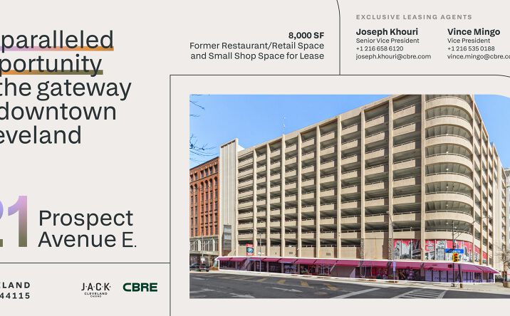Pictures of Retail property located at 21 Prospect Ave E, Cleveland, OH 44115 for lease - image #1
