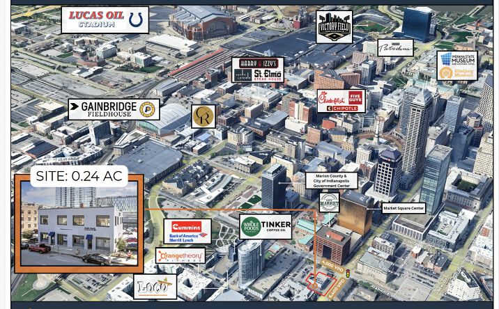 Pictures of Retail, Office, Land property located at 333 E Ohio St, Indianapolis, IN 46204 for lease - image #1