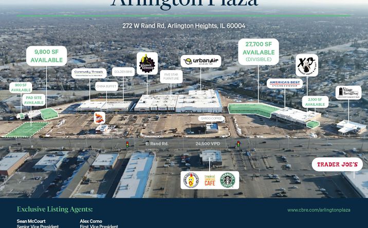 Pictures of Retail property located at 272 W Rand Rd, Arlington Heights, IL 60004 for lease - image #1