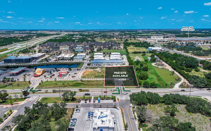 Pictures of Land property located at 10745 E Crystal Falls Pkwy, Leander, TX 78641 for lease - image #1