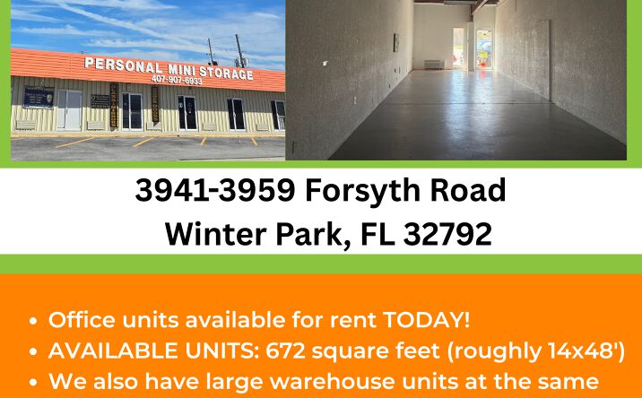 Pictures of Office property located at 3941 Forsyth Rd, Winter Park, FL 32792 for lease - image #1