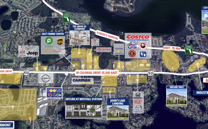 Pictures of Land, Retail property located at 17211 W Colonial Dr, Oakland, FL 34787 for lease - image #1