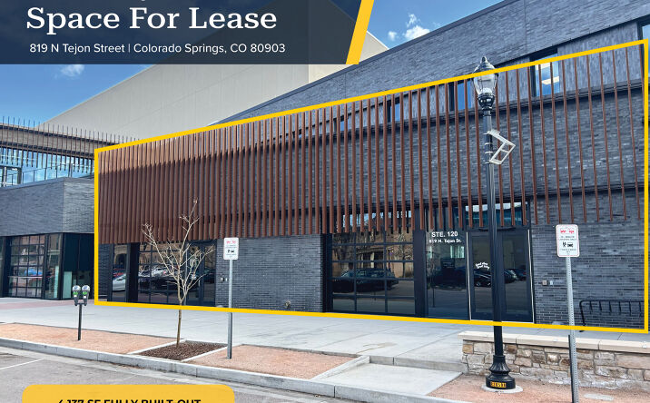 Pictures of Retail property located at 819 N Tejon St, Colorado Springs, CO 80903 for lease - image #1