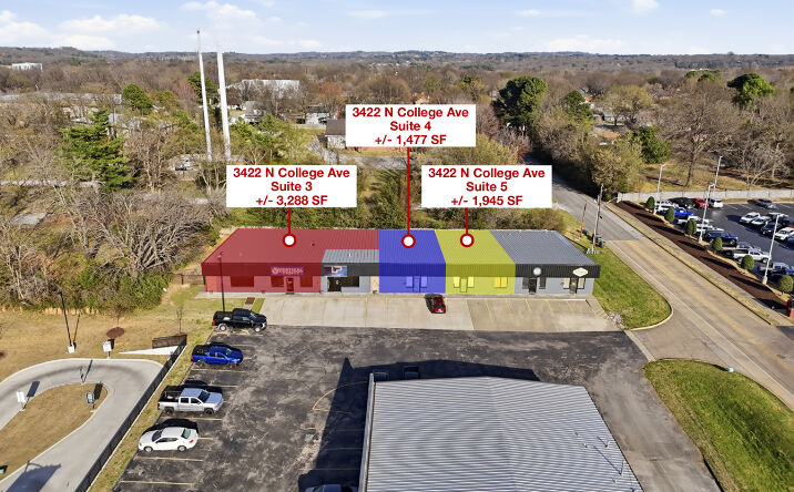 Pictures of Office, Retail property located at 3416 & 3422 N College Ave, Fayetteville, AR 72703 for lease - image #1