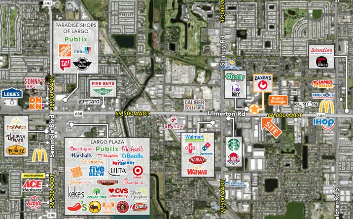 Pictures of Retail property located at 8585 Ulmerton Rd, Largo, FL 33771 for lease - image #1