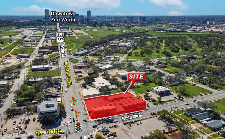 Pictures of Retail, Office, Land property located at 111 W Northside Dr, Fort Worth, TX 76164 for lease - image #1