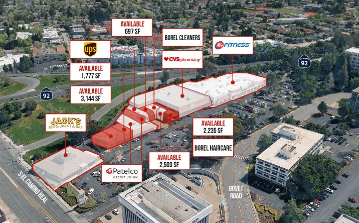 Pictures of Retail property located at 35 Bovet Rd, San Mateo, CA 94402 for lease - image #1
