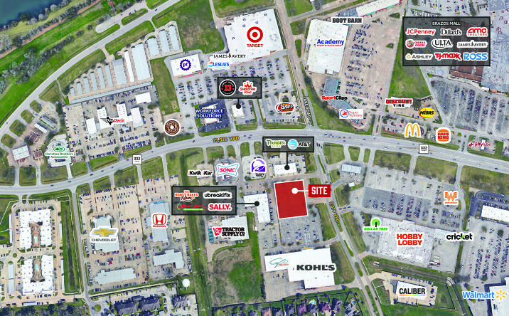 Pictures of Retail, Land property located at 201 TX-332, Lake Jackson, TX 77566 for lease - image #1