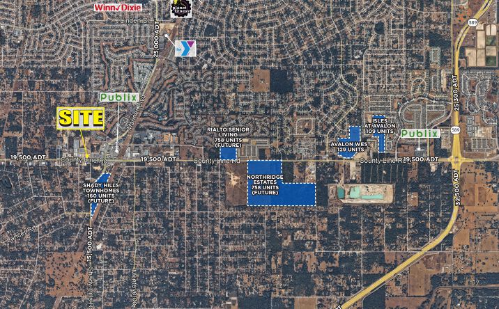 Pictures of Retail, Land property located at County Line Rd, Spring Hill, FL 34608 for lease - image #1