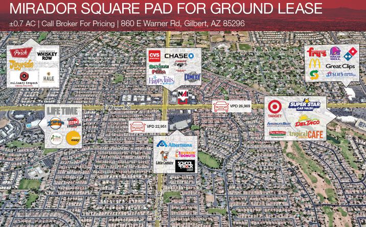 Pictures of Retail property located at 860 E Warner Rd, Gilbert, AZ 85296 for lease - image #1
