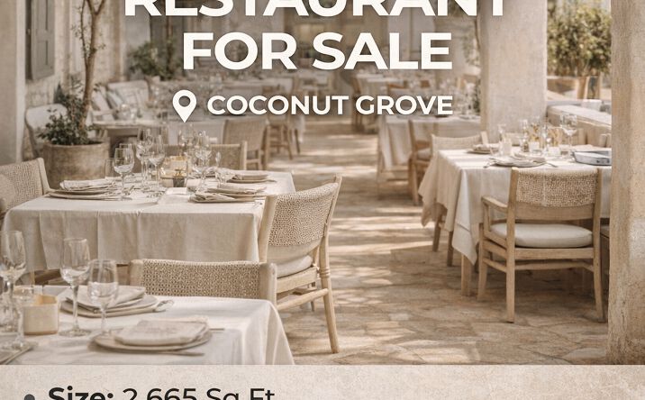Pictures of Restaurant property located at Main Hwy, Miami, FL 33133 for lease - image #1