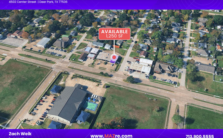 Pictures of Retail property located at 4502 Center St, Deer Park, TX 77536 for lease - image #1