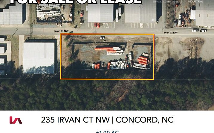 Pictures of Land, Industrial property located at 235 Irvan Ct NW, Concord, NC 28027 for lease - image #1