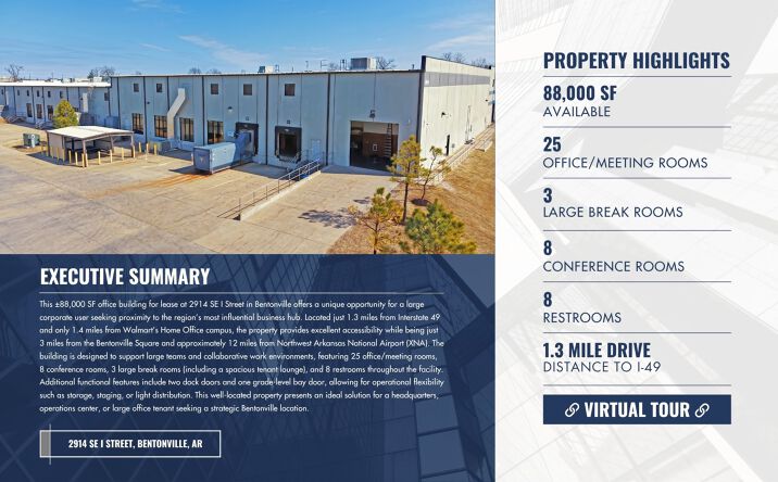 Pictures of Office property located at 2914 SE I Street, Bentonville, AR 72712 for lease - image #1