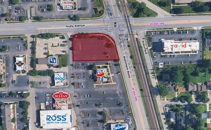 Pictures of Land property located at SWC Touhy Avenue & Mannheim Road, Rosemont, IL 60018 for lease - image #1