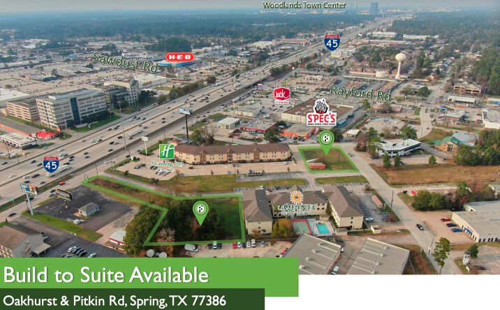 Pictures of Retail, Office, Land property located at Oakhurst & Pitkin Rd, Spring, TX 77386 for lease - image #1