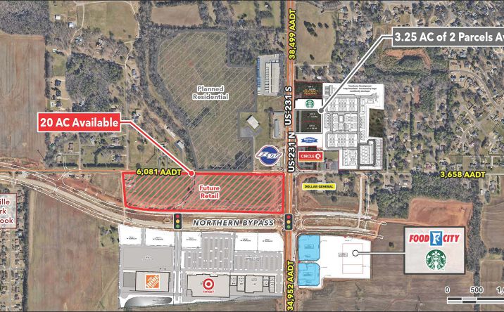 Pictures of Land property located at Bob Wade Lane & Hwy 231/431 Huntsville, AL, Huntsville, US 35810 for lease - image #1