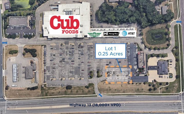 Pictures of Retail, Land, Restaurant property located at 14075 State Hwy 13, Savage, MN 55378 for lease - image #1