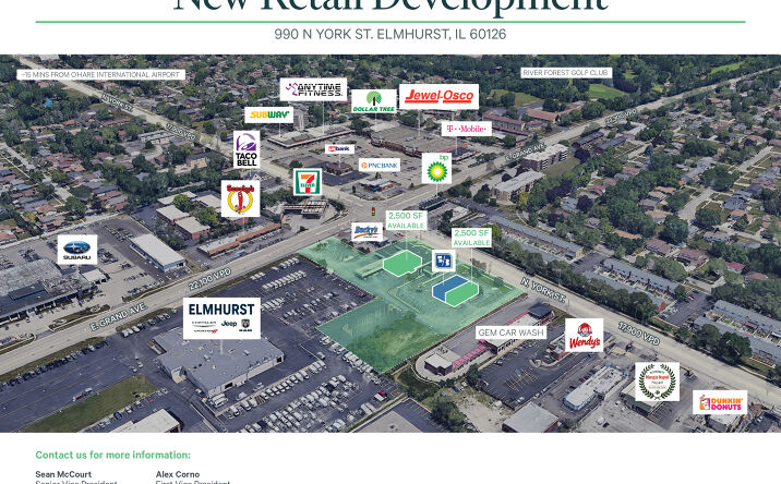 Pictures of Retail property located at 990 N York St, Elmhurst, IL 60126 for lease - image #1