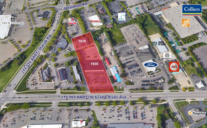 Pictures of Retail, Industrial property located at 1850 W Grand River Ave, Okemos, MI 48864 for lease - image #1