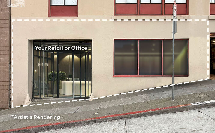 Pictures of Office, Retail property located at 919 Clay St #1, San Francisco, CA 94108 for lease - image #1