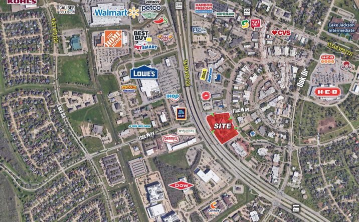 Pictures of Office, Land property located at SWC Of Highway 288 & This Way, Lake Jackson, TX 77566 for lease - image #1