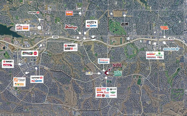 Pictures of Retail property located at University Park, Highlands Ranch, CO 80126 for lease - image #1