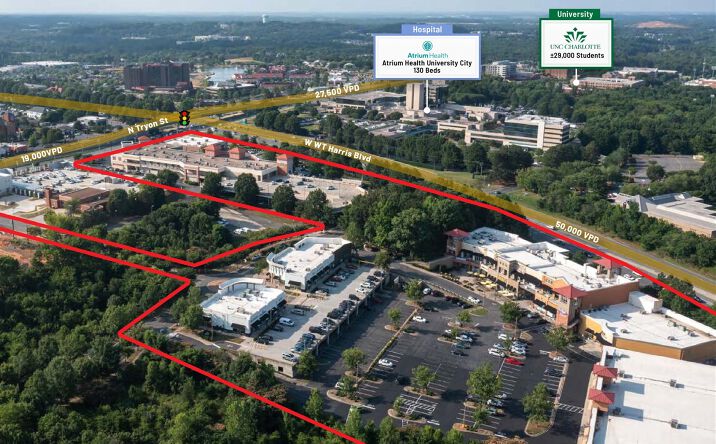 Pictures of Retail, Office, Restaurant property located at 430 E. McCullough Drive, Charlotte, NC 28262 for lease - image #1